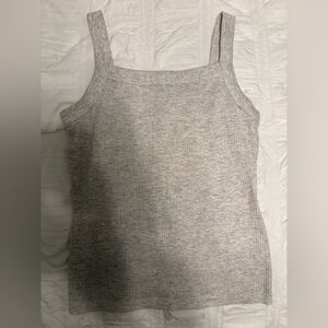 American Eagle Outfitters Heather Gray Tank Top